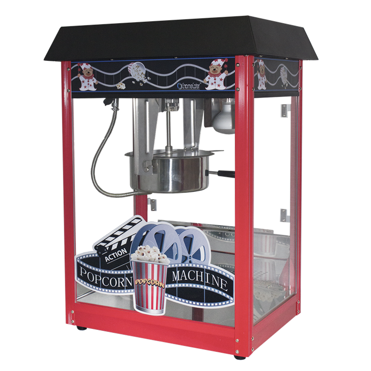 Popcorn Machine 8oz POP6A-B Red & Black