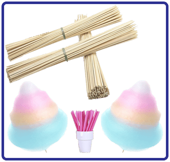 Sugars and Skewers Available for Candy Floss