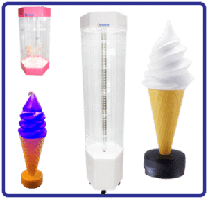 Soft Serve Cone Holders & Displays