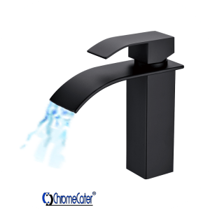 Single Lever Wide Spout Basin Mixer Matt Black MBF-5