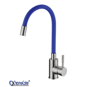 Sink Mixer S/S & Blue Silicone Hose SSF-8 BLU