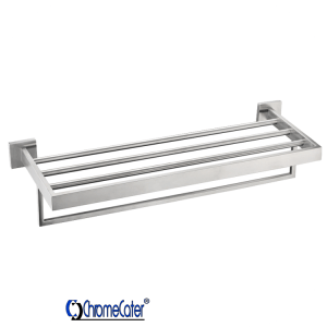 Towel Rail & Shelf Stainless Steel