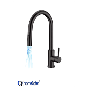 Kitchen Mixer with Pull Out Spout Tap - Matt Black MBF-11