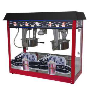Popcorn Machine 2x8oz POP6A-2 - Red & Black