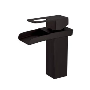Single Lever Open Spout Basin Mixer Matt Black MBF-18