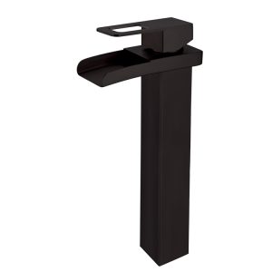 Single Lever Tall Open Spout Basin Mixer Matt Black MBF-19