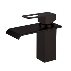 Single Lever Wide Spout Basin Mixer Matt Black MBF-21