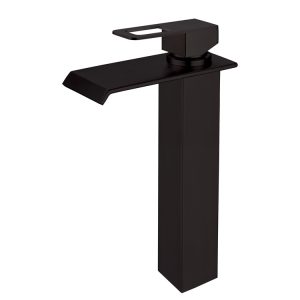 Single Lever Tall Wide Spout Basin Mixer Matt Black MBF-22