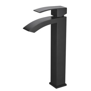 Single Lever Tall Big Square Spout Basin Mixer Matt Black Copper MBF-24