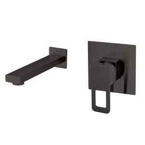 Single Lever Wall Mounted Basin Mixer – Matt Black MBF-30