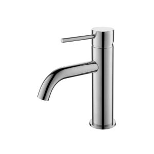 Single Lever Round Basin Mixer Brushed S/Steel SSF-1