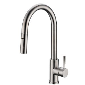 Kitchen Mixer with Pull Out Spout Tap - Brushed S/Steel SSF-11