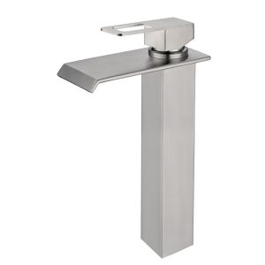 Single Lever Tall Wide Spout Basin Mixer S/Steel SSF-22