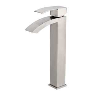 Single Lever Tall Big Square Spout Basin Mixer Copper SSF-24