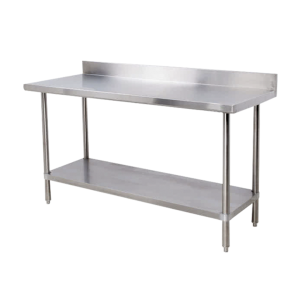 Splash-Back Stainless Steel Table CC1.8SB