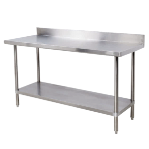 Splash-Back Stainless Steel Table CC2.4SB