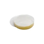 Stack of round cellophane patty discs