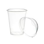 Plastic 230ml Cups & Lids