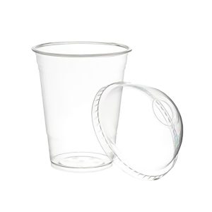 Plastic 230ml Cups & Lids