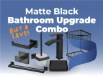 Matte Black Bathroom Upgrade Combo