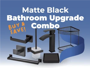 Matte Black Bathroom Upgrade Combo