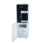 Water Dispenser – SMWD-RC stainless steel unit dispensing cold and ambient water with built-in ice maker producing bullet ice, ideal for homes, offices, and gyms.