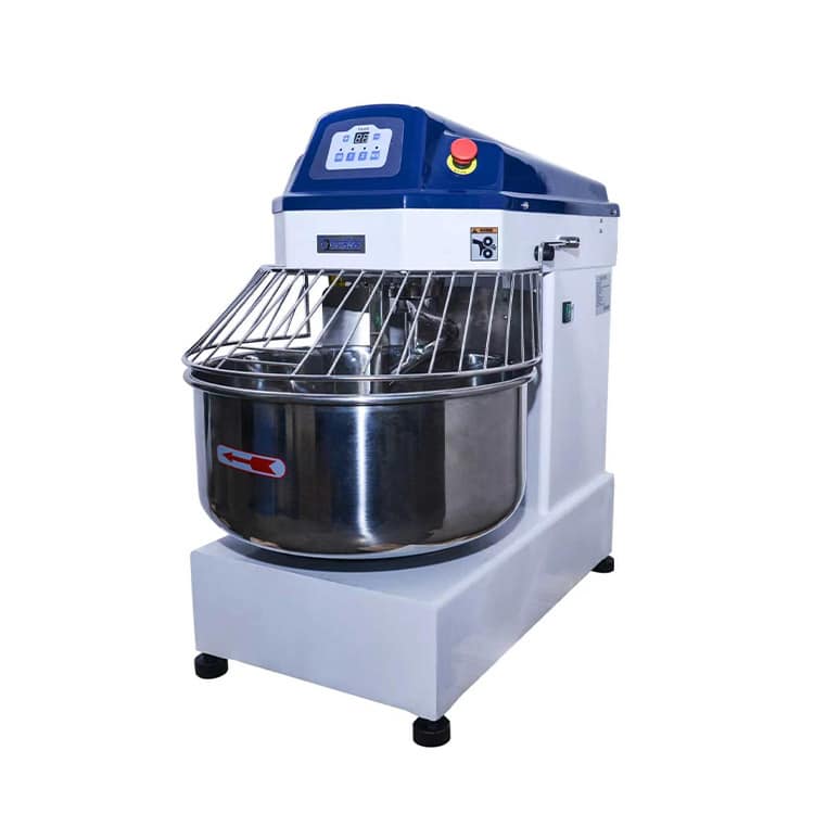 HS50A Spiral Mixer Inverter Motor 3 Speed + Reverse 55L With Wheels